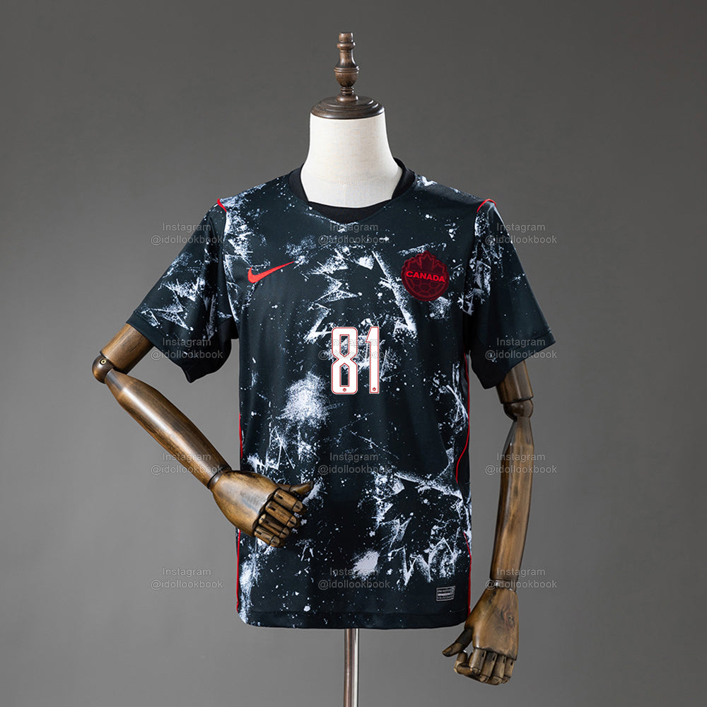 Cortis Canada Soccer Jersey // Black