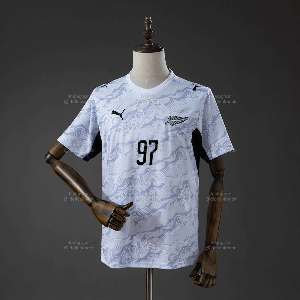 Blackpink New Zealand Soccer Jersey // White