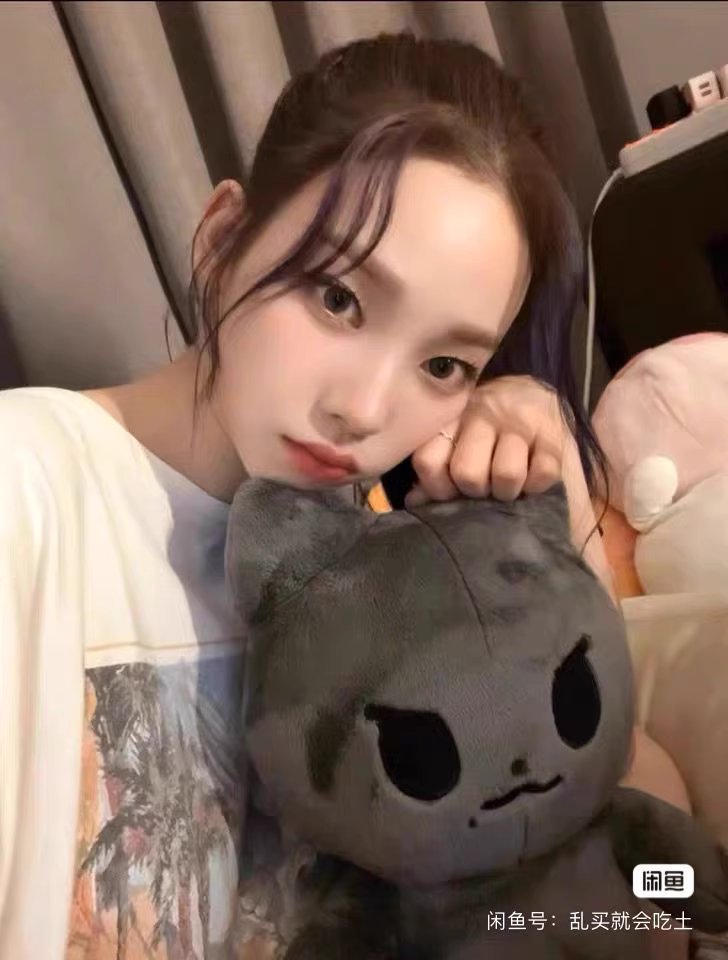 Aespa Winter Jumbo White Dog Black Cat Plushie