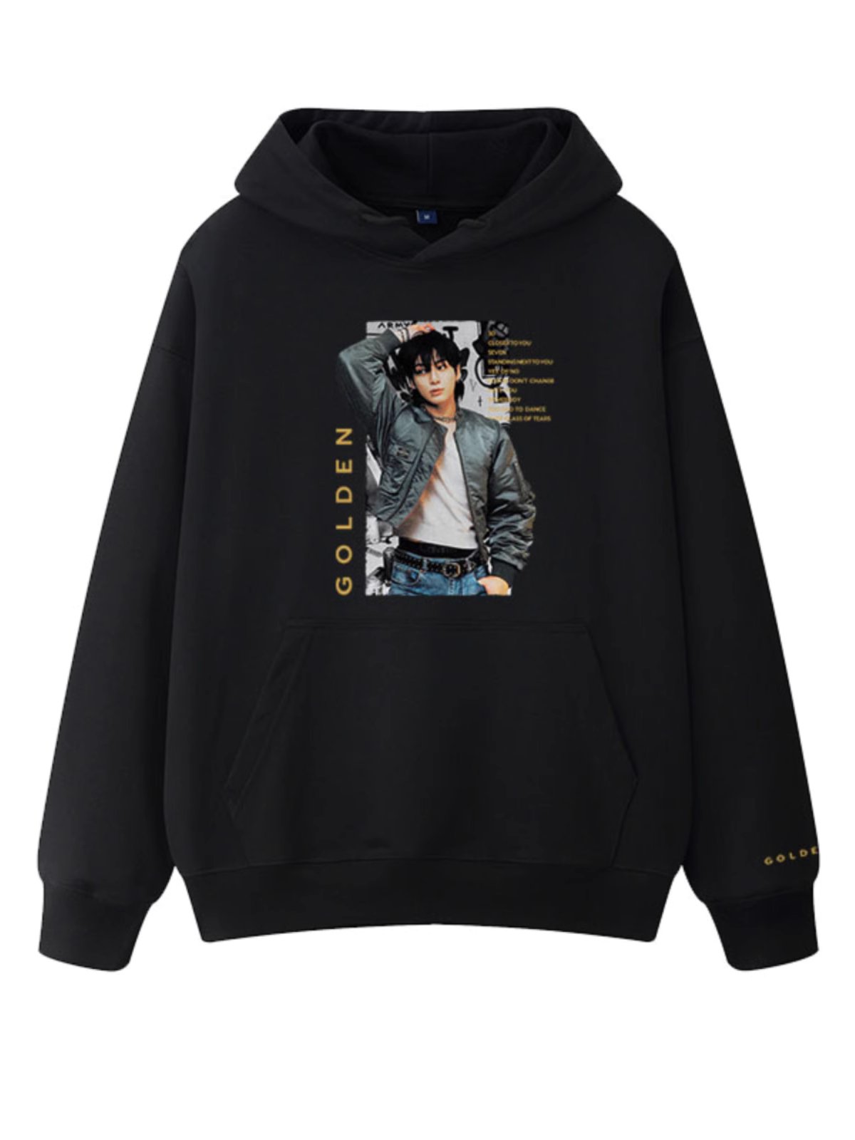 BTS Jungkook Golden Graphic Hoodie