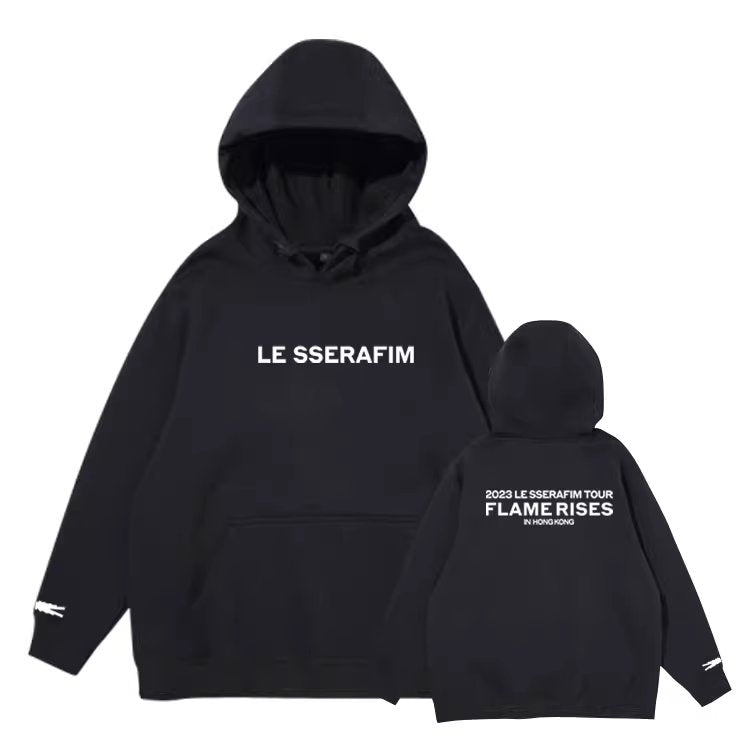 Le Sserafim 2023 Flame Rises Tour Hoodie