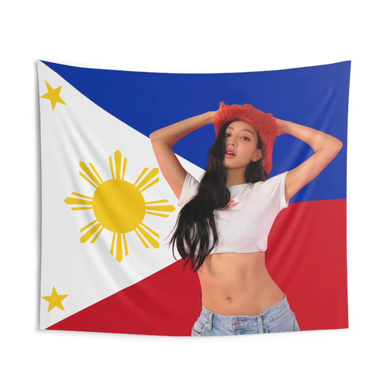 Twice Jihyo Philippines Flag Tapestry