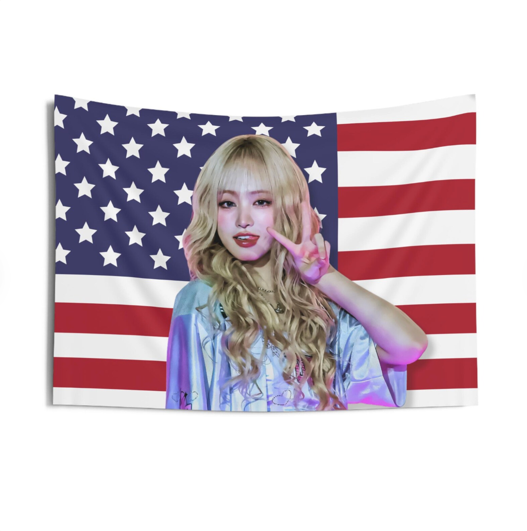 IVE Liz American Flag Tapestry