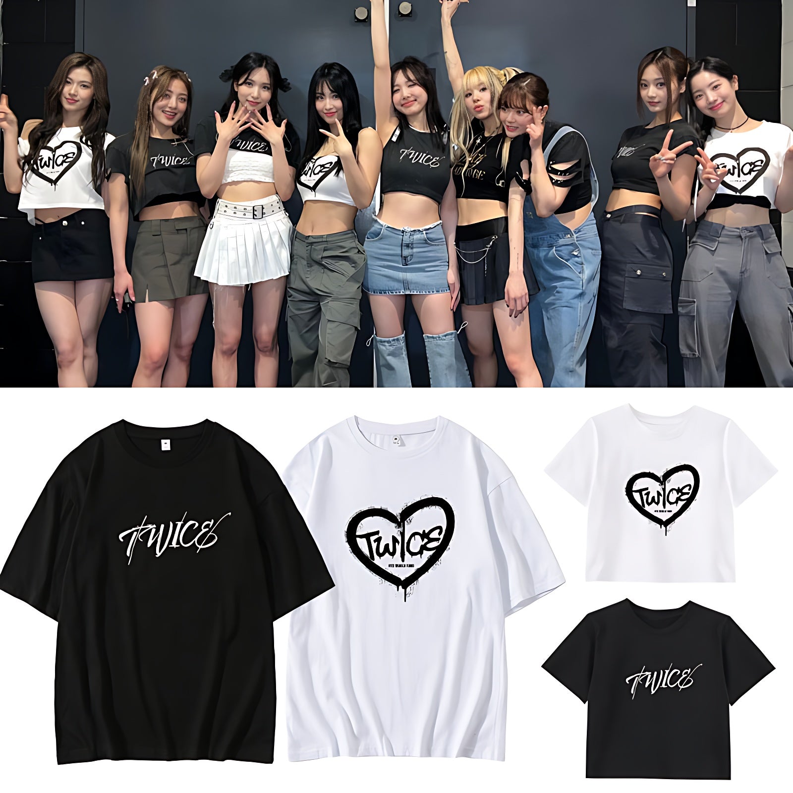 TWICE READY TO BE 5TH WORLD TOUR CONCERT T-SHIRT – IDOLS FASHION