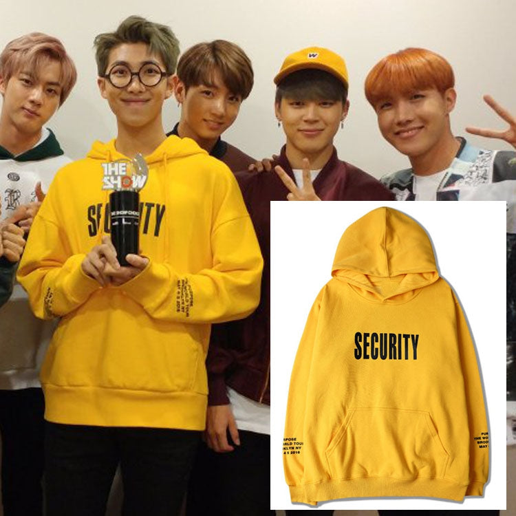 BTS Security Hoodie idollookbook