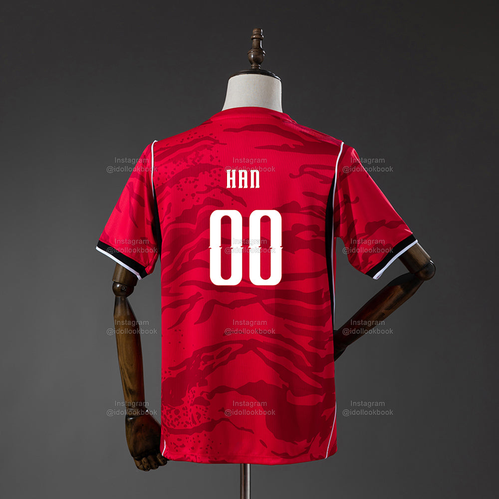 Stray Kids Korea Soccer Jersey // Red