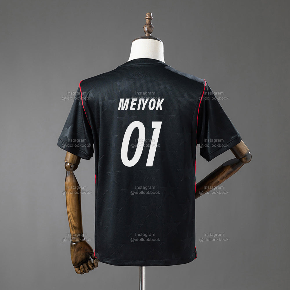 KATSEYE US Soccer Jersey // Black