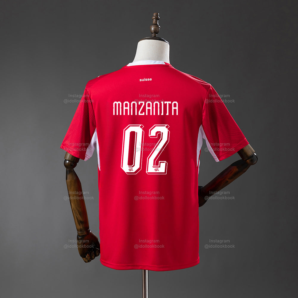 KATSEYE Korea Soccer Jersey // Red