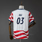 KATSEYE US Soccer Jersey // White and Red