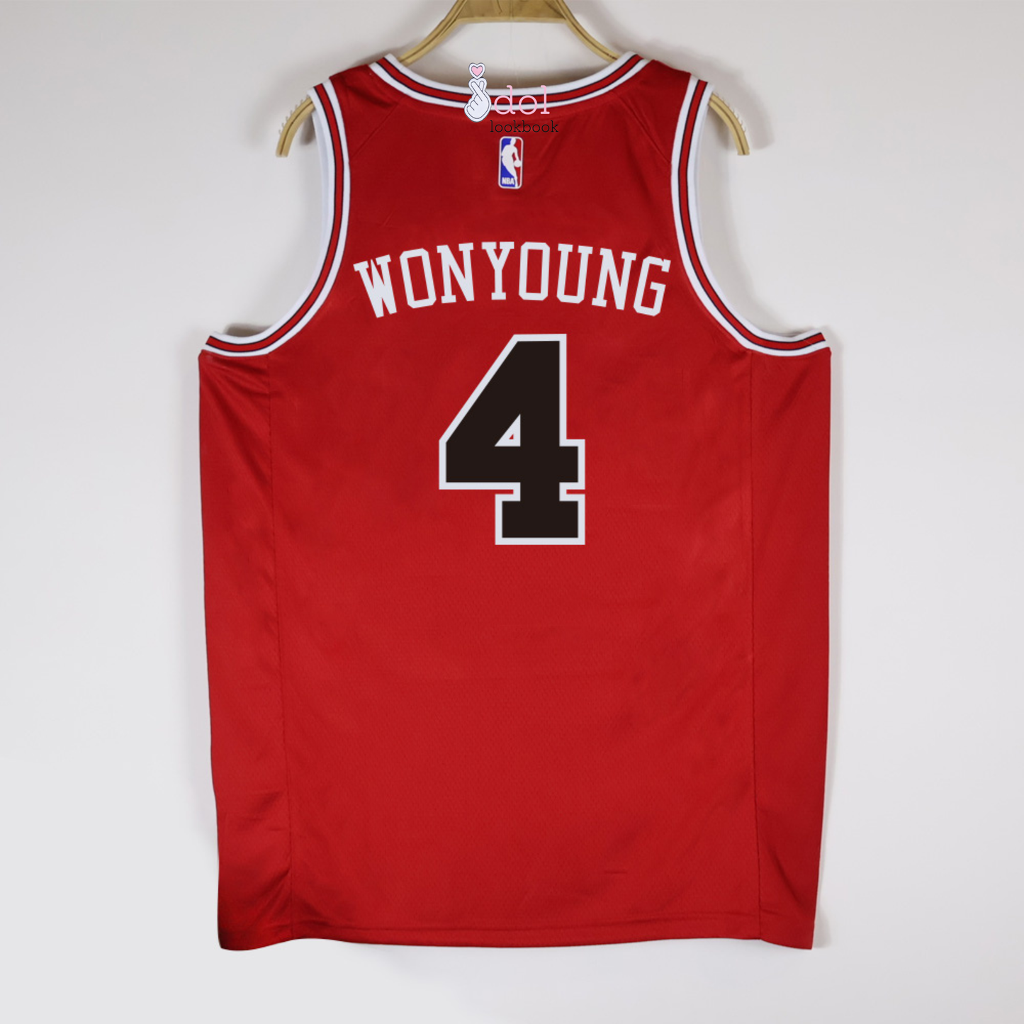 IVE Basketball Jersey // Red and Black