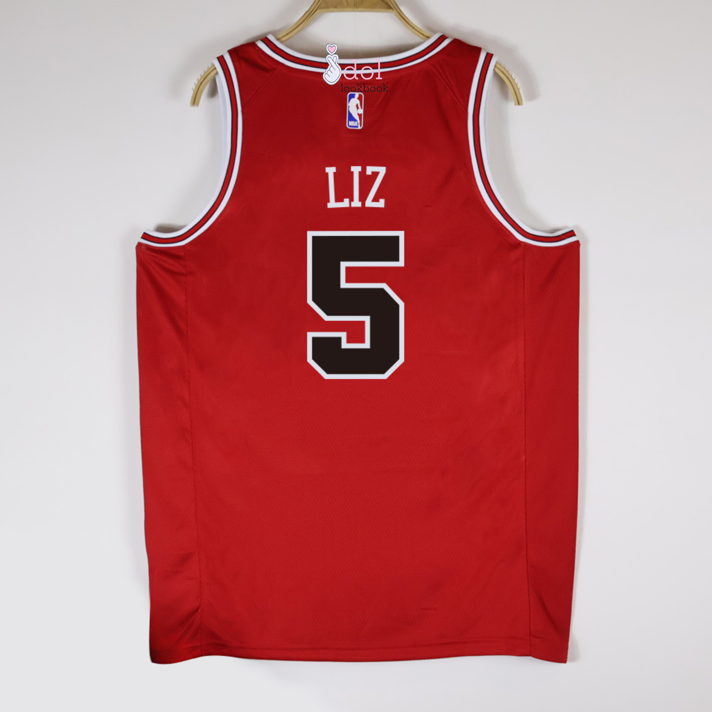 IVE Basketball Jersey // Red and Black