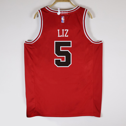 IVE Basketball Jersey // Red and Black