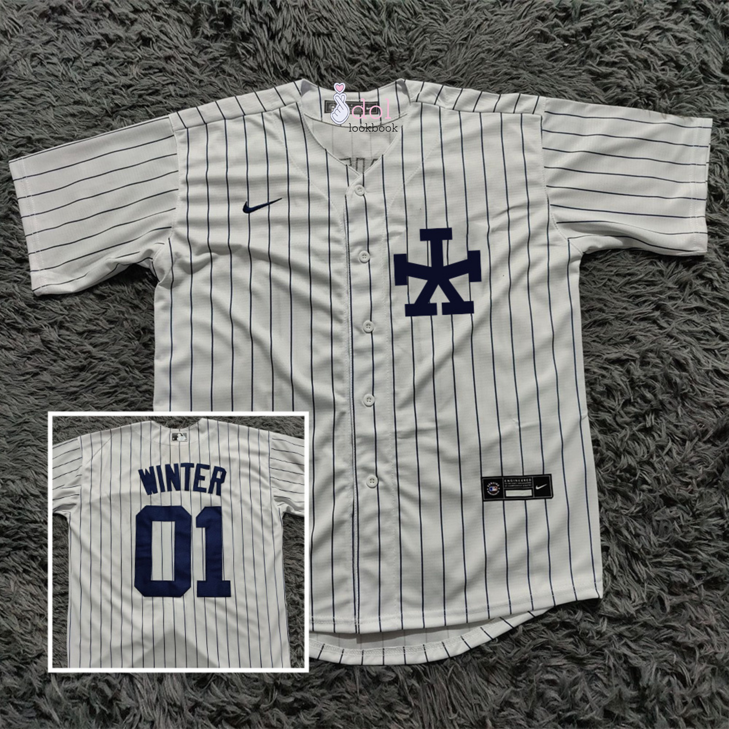 Aespa NY Member Symbol Baseball Jersey