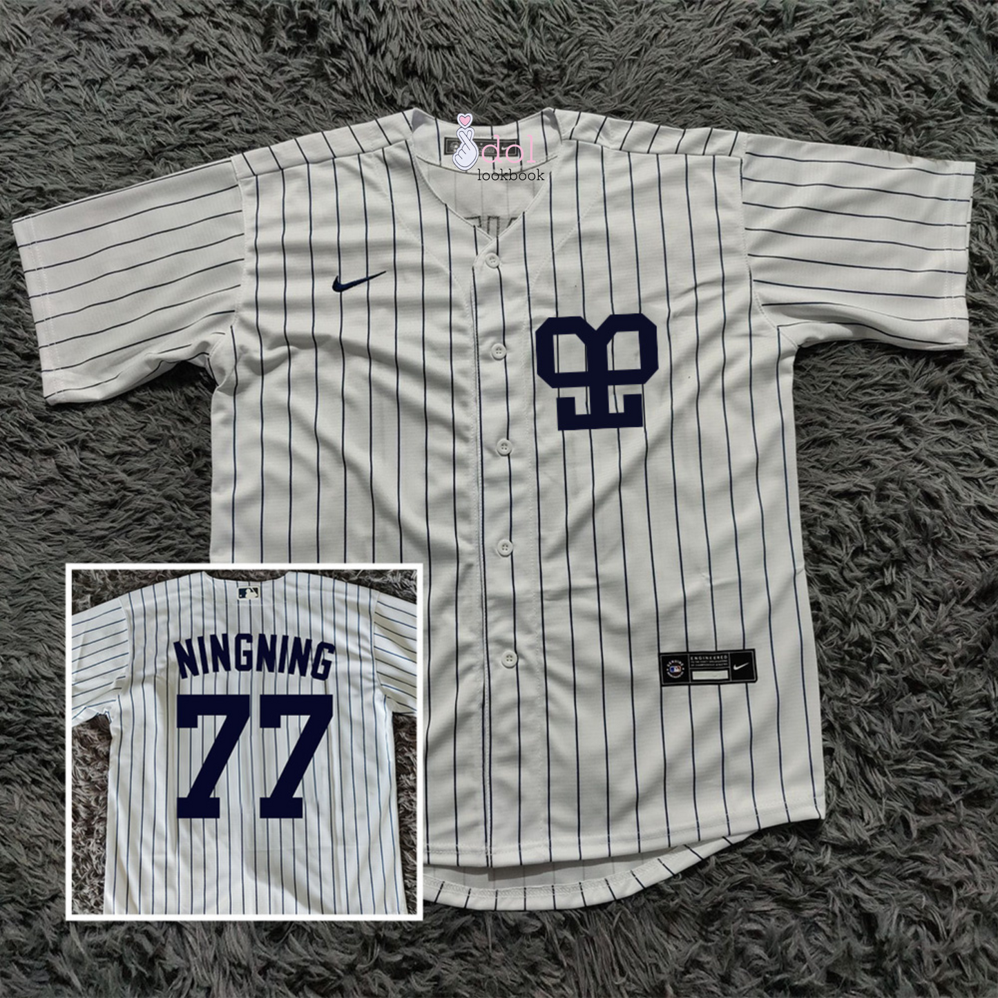 Aespa NY Member Symbol Baseball Jersey