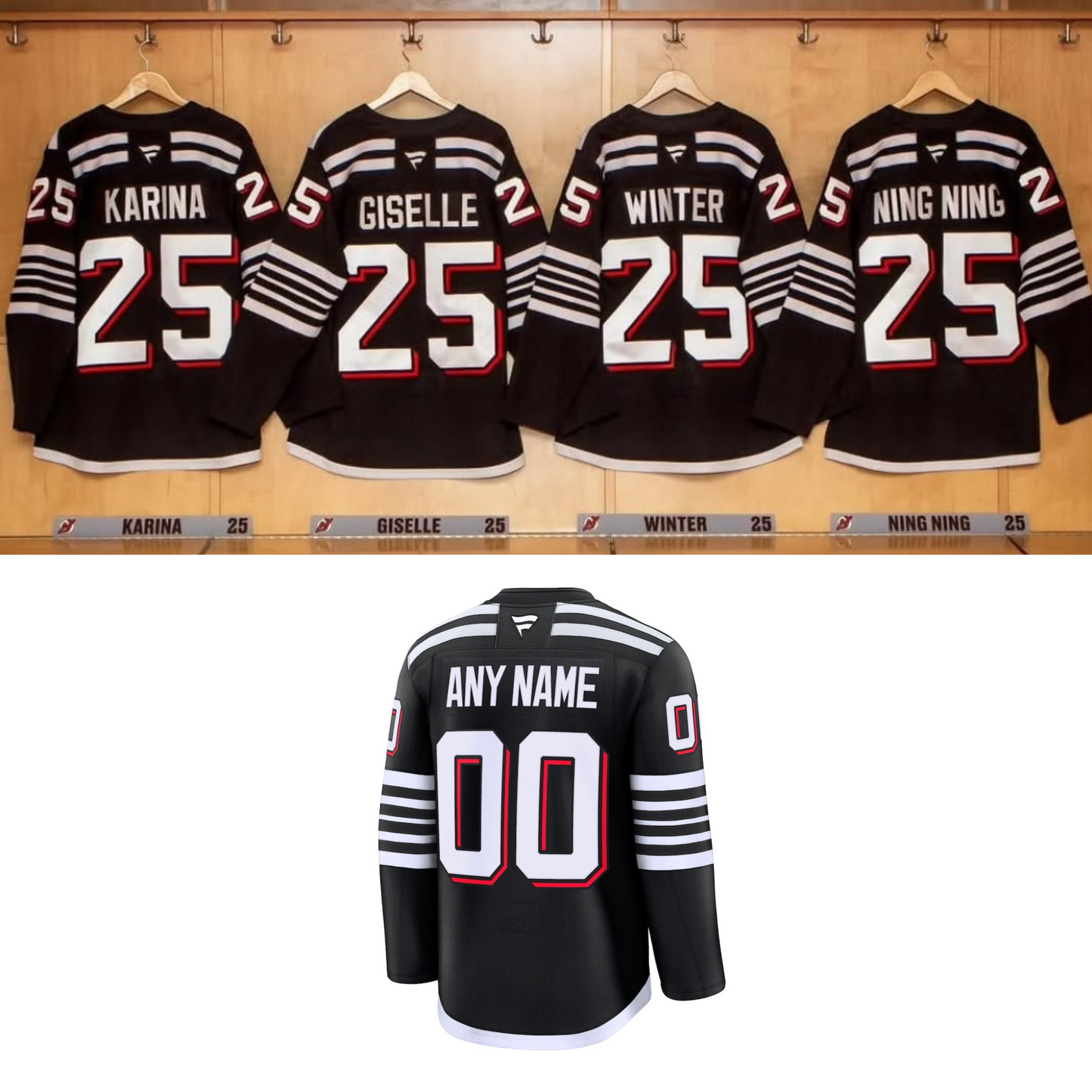Aespa NJ Hockey Jersey – idollookbook Aespa NJ Hockey Jersey – idollookbook