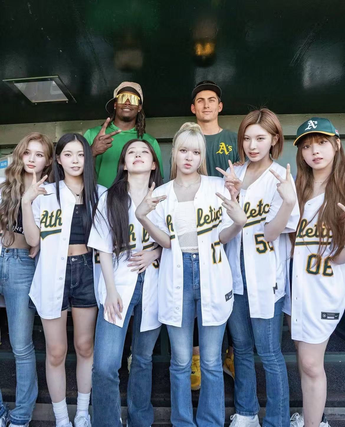 NMIXX Oakland Athletics Baseball Jersey – idollookbook