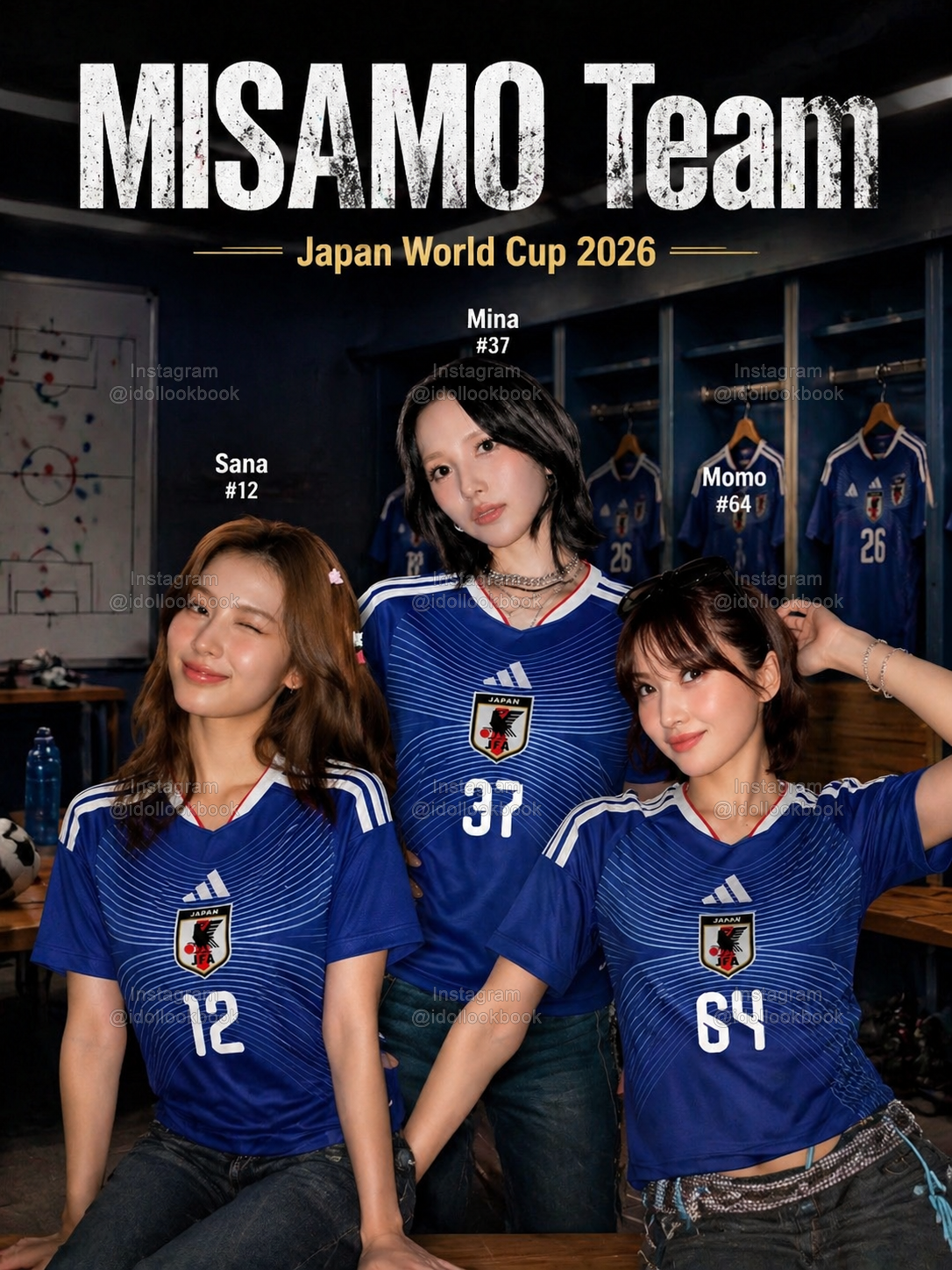 Twice Japan Soccer Jersey // Blue