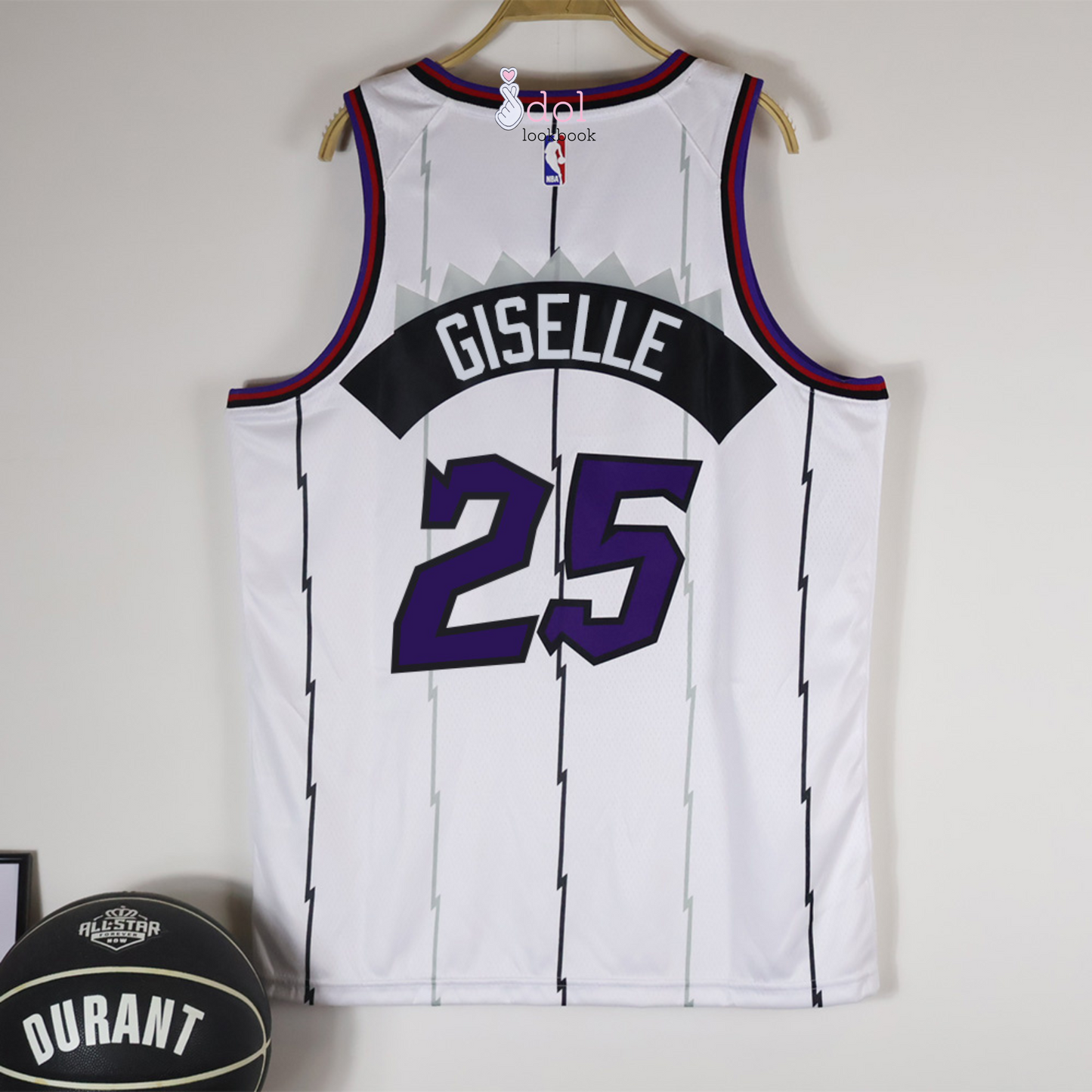 Aespa T.O Basketball Jersey // White + Dino