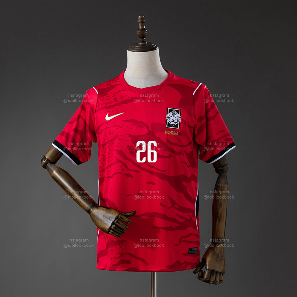 NMIXX Korea Soccer Jersey // Red
