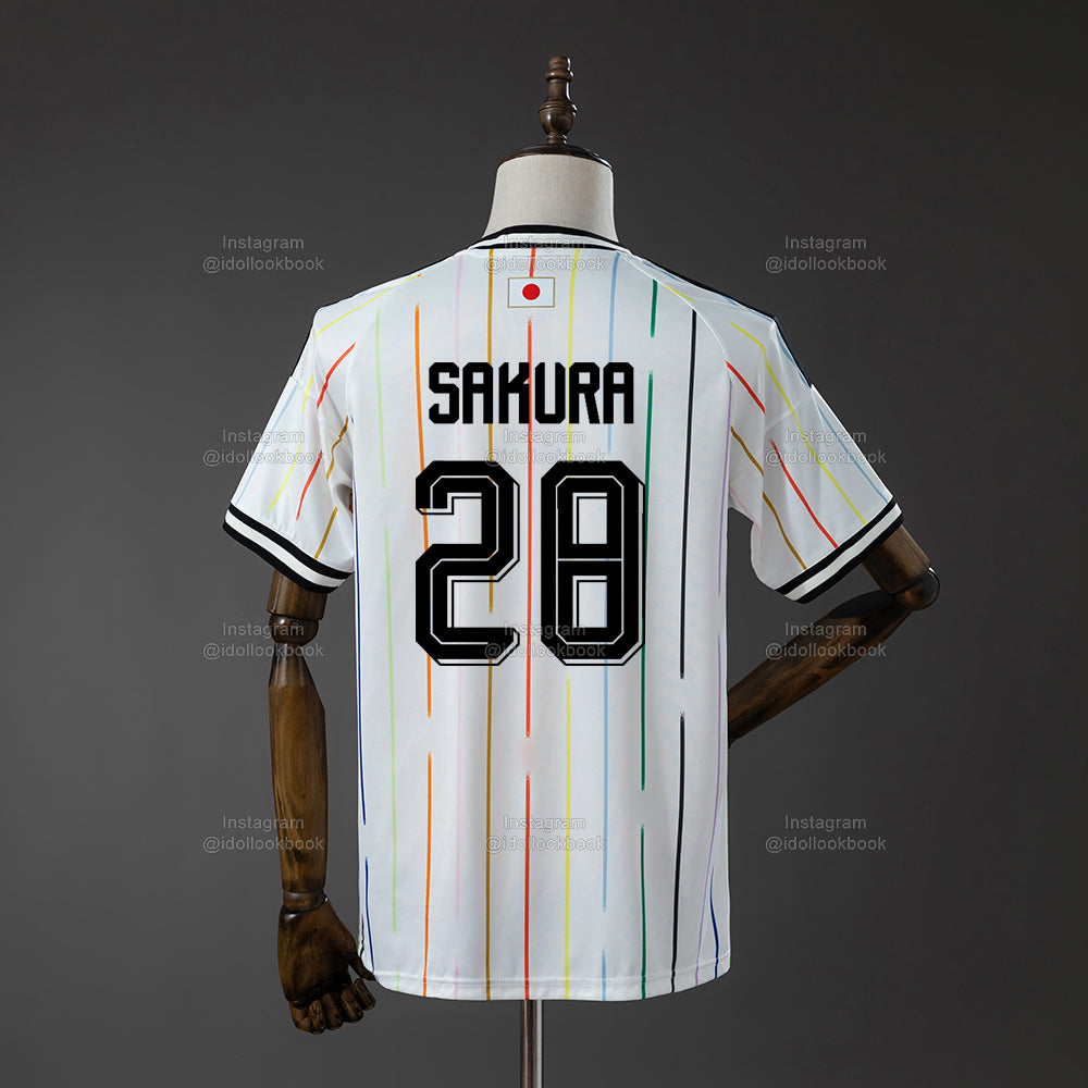 Le Sserafim Japan Soccer Jersey // White – idollookbook