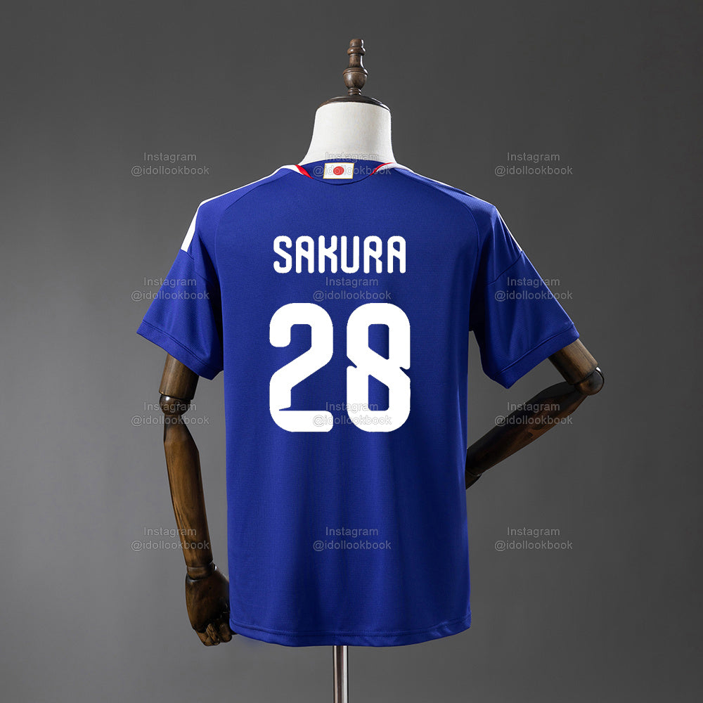 Le Sserafim Japan Soccer Jersey // Blue – idollookbook