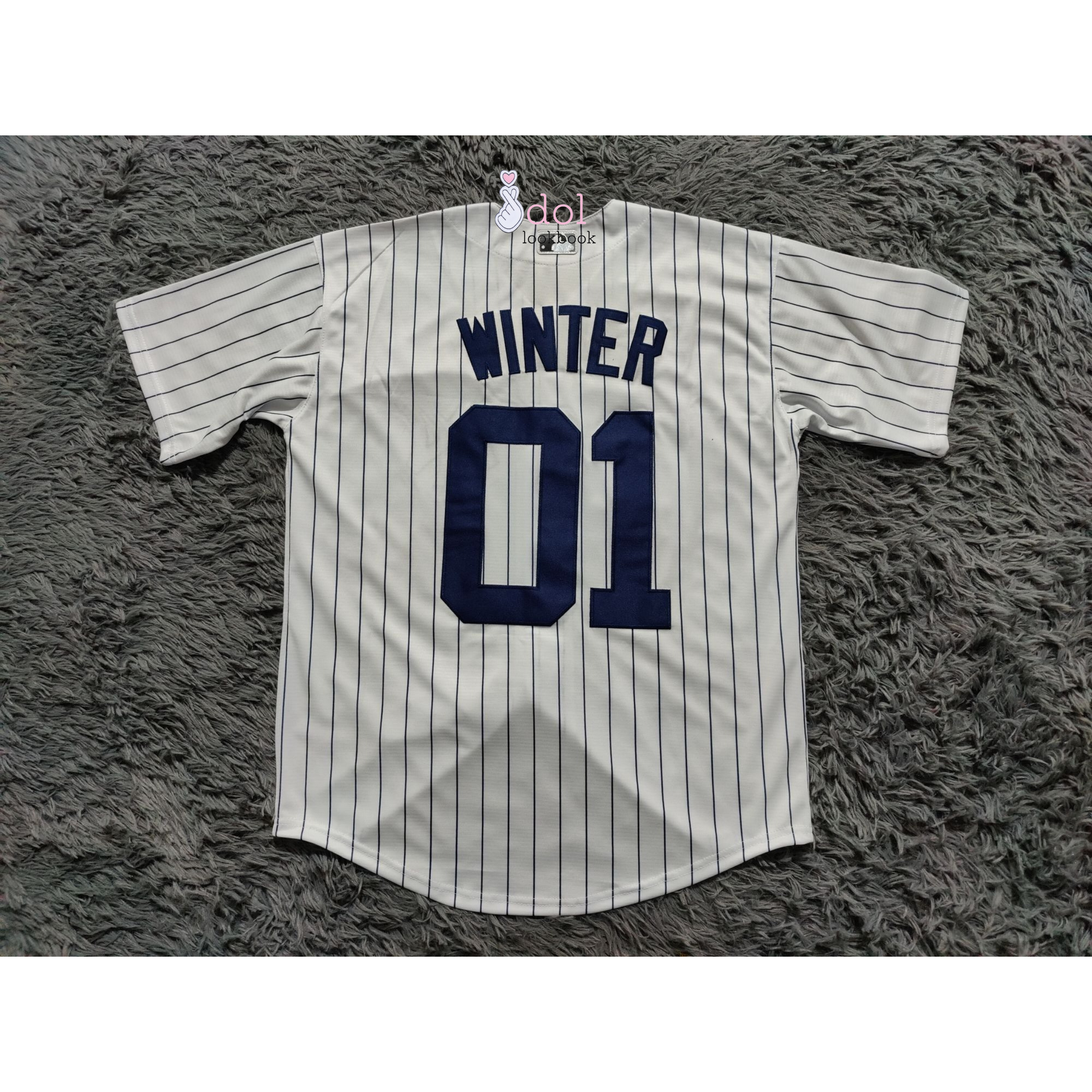 Aespa NY Baseball Jersey – idollookbook Aespa NY Baseball Jersey – idollookbook