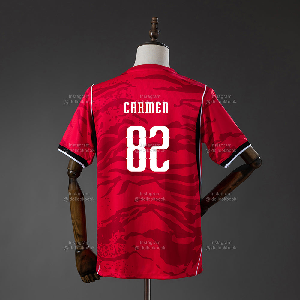 Hearts2Hearts Korea Soccer Jersey // Red
