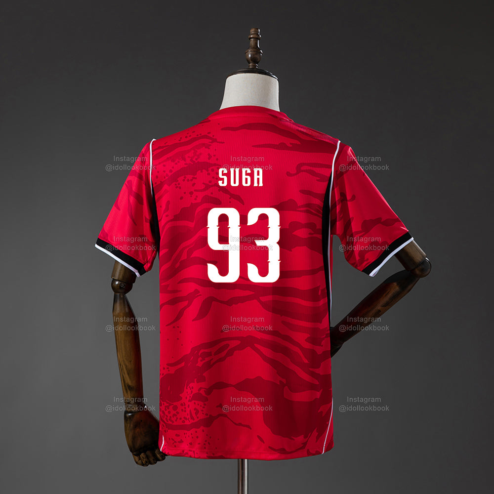 BTS Korea Soccer Jersey // Red