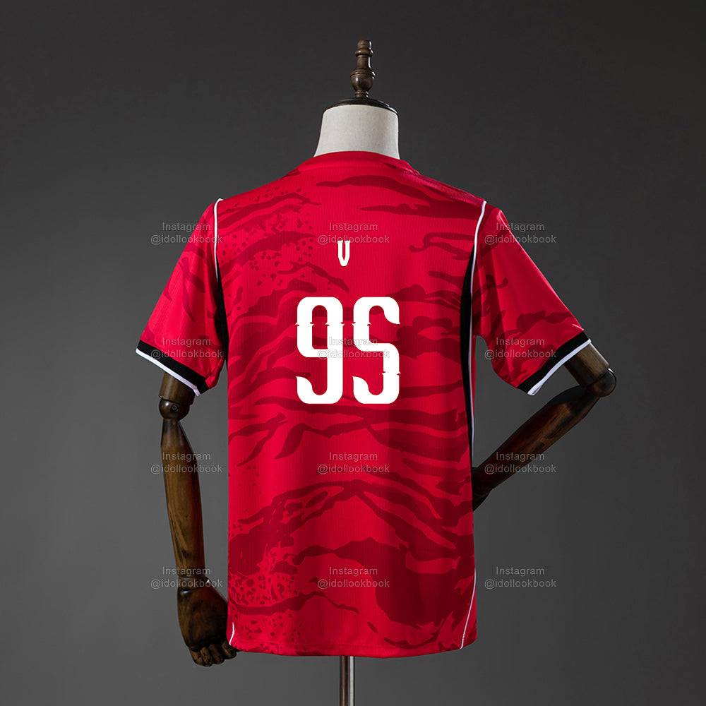 BTS Korea Soccer Jersey // Red