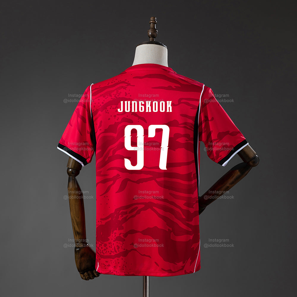 BTS Korea Soccer Jersey // Red