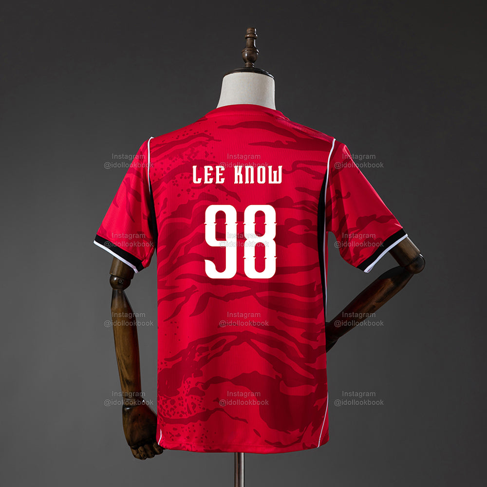 Stray Kids Korea Soccer Jersey // Red