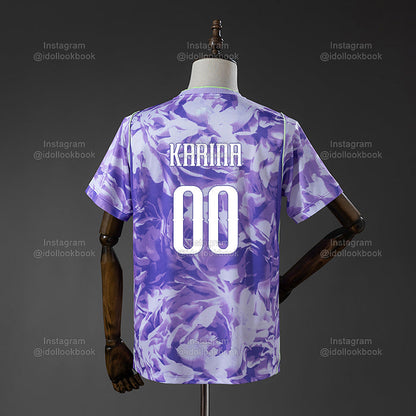 Aespa Korea Soccer Jersey // Purple