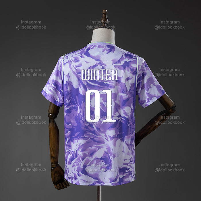 Aespa Korea Soccer Jersey // Purple