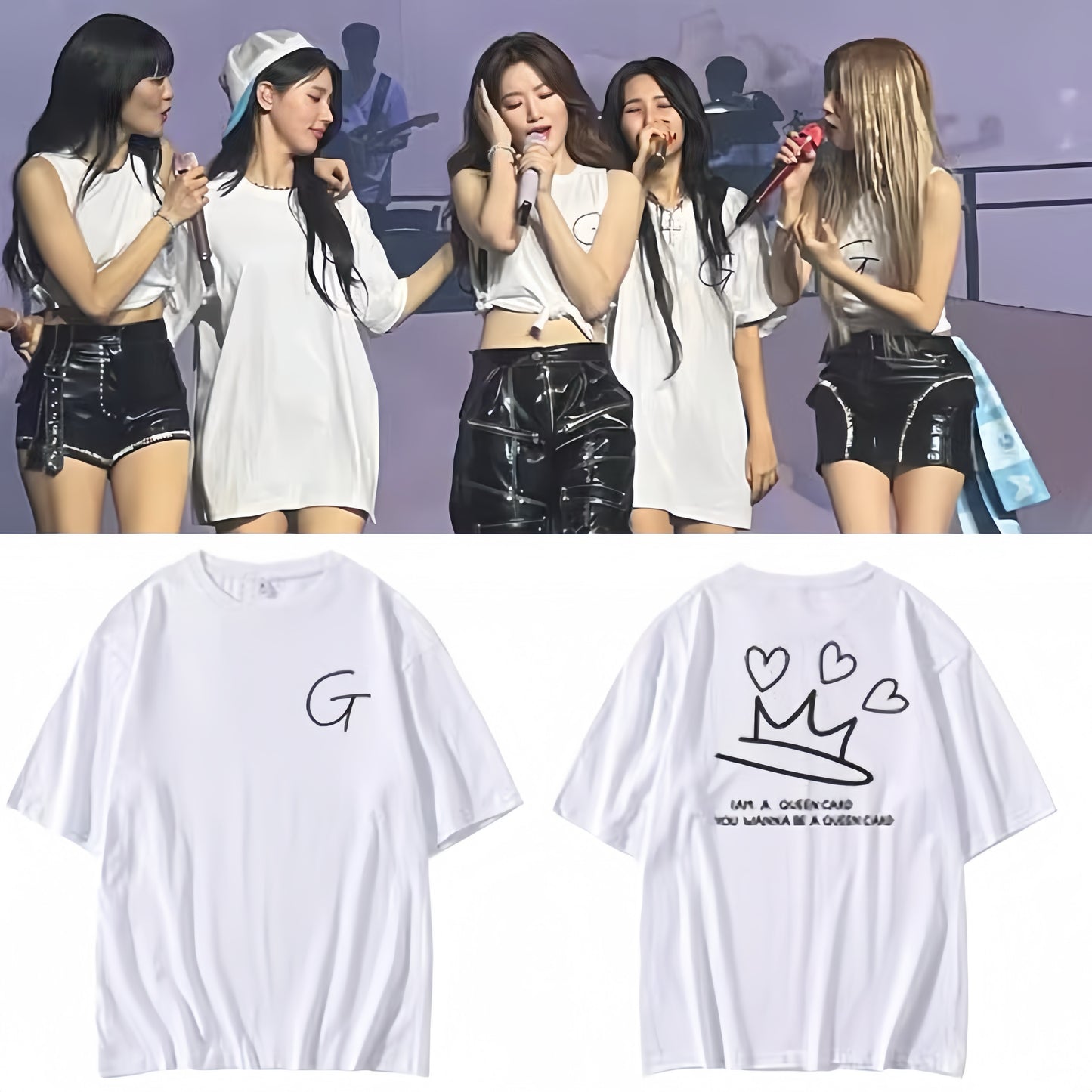 GIDLE I Am Free-Ty Concert Cropped T-Shirt