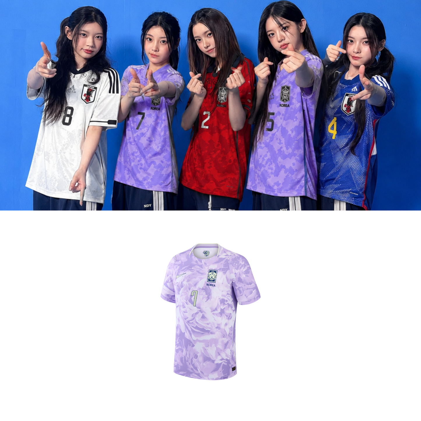 ILLIT Korea Soccer Jersey // Purple