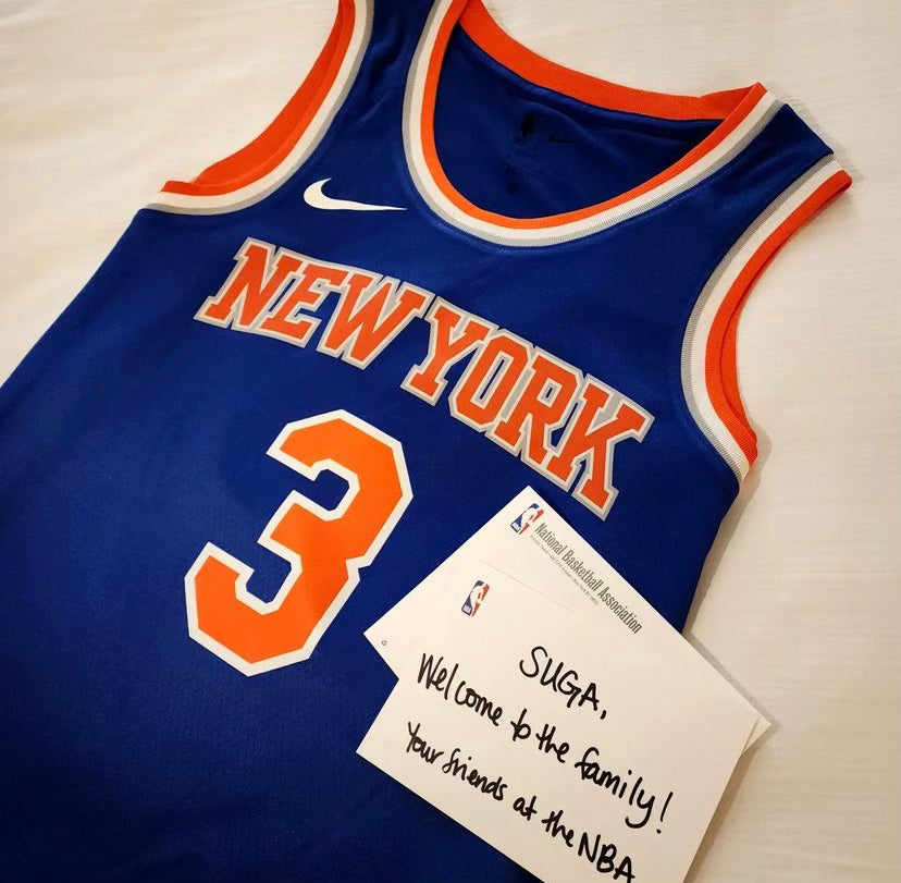 Suga BTS x NBA New York Knicks Shirt - BTF Store