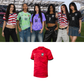 KATSEYE Korea Soccer Jersey // Red