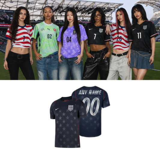 KATSEYE US Soccer Jersey // Black