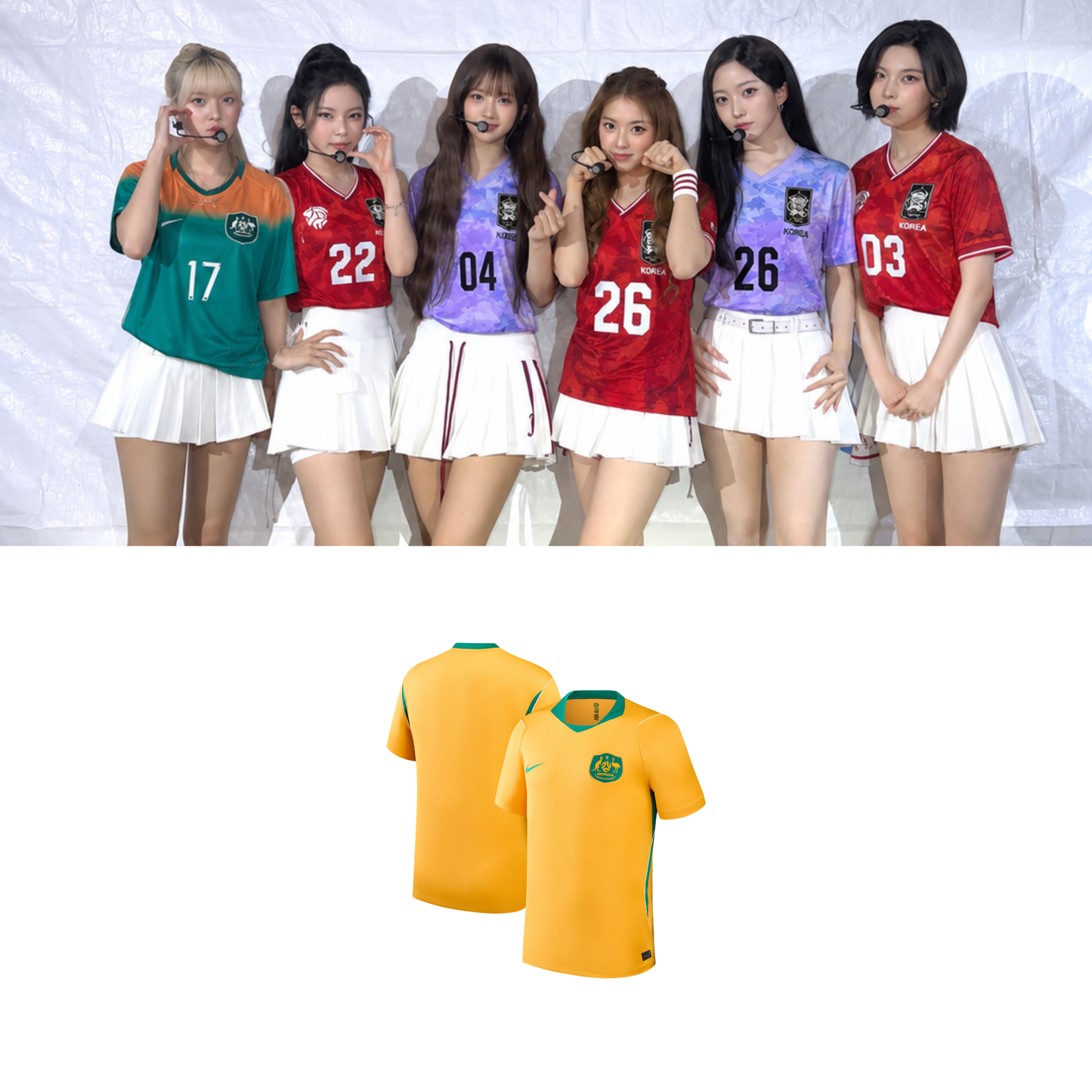 NMIXX Australia Soccer Jersey // Yellow
