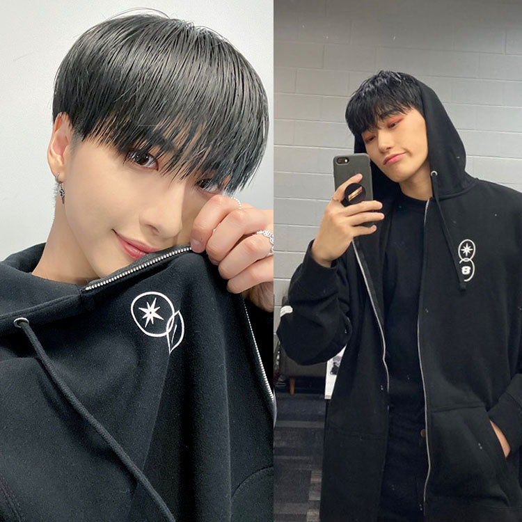 Ateez Fellowship Thunder Concert Crewneck Zip Up Hoodie