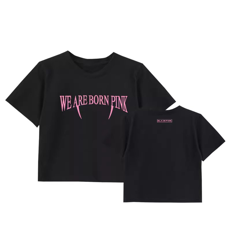 Blackpink We Are Born Pink Cropped T-Shirt