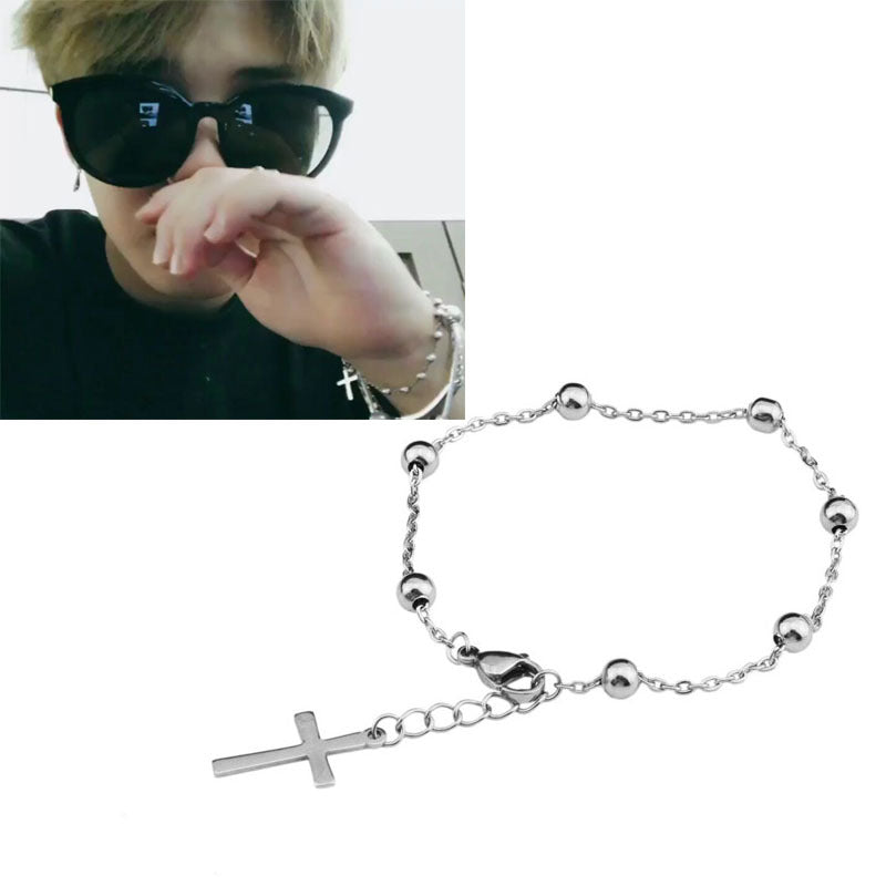 BTS Jimin Cross Tassel Bracelet