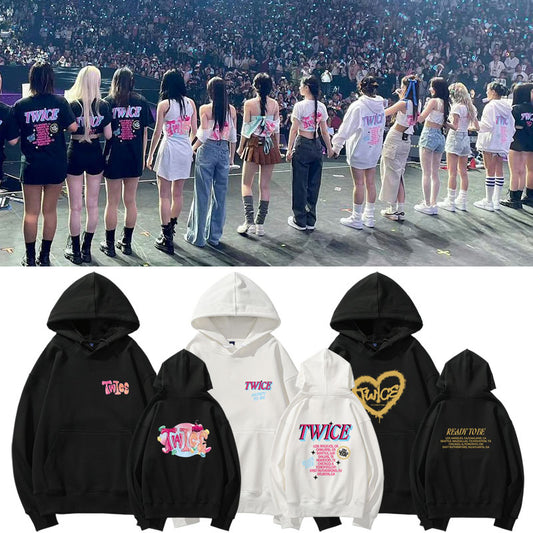 Twice twice ready to be 5th world tour momo jihyo sana nayeon tzuyu chaeyoung mina jeongyeon dahyun twice merch twice merchandise t-shirt top crewneck hoodie sweatshirts 