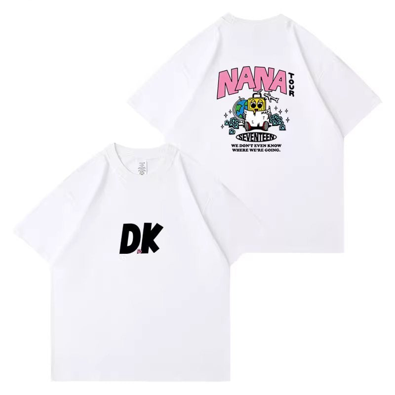 Seventeen 2023 Nana Cartoon Tour T-Shirt // White