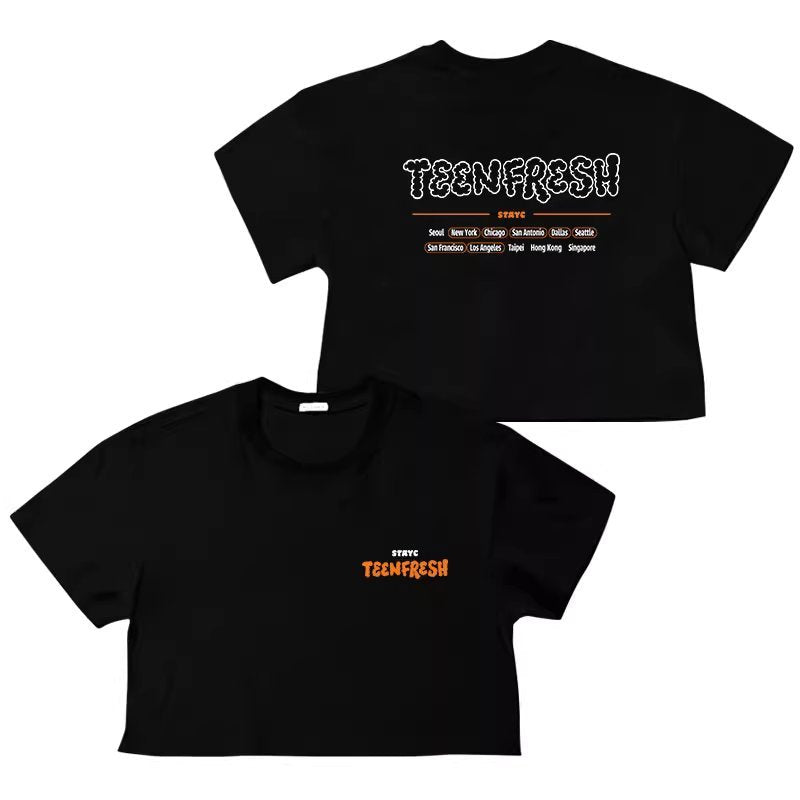 STAYC 2024 Teen Fresh World Concert Cropped T-Shirt