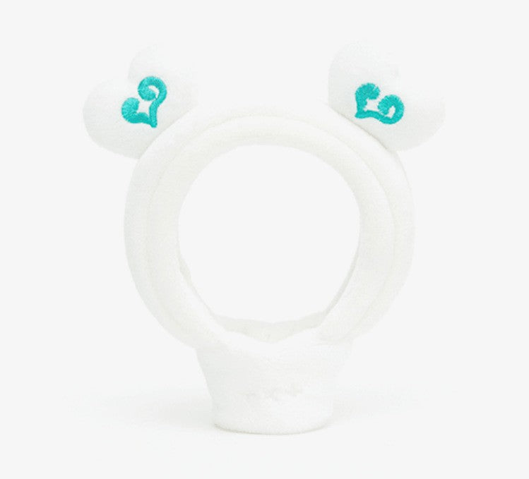 TXT White Heart Ears Plushie Light Stick Cover