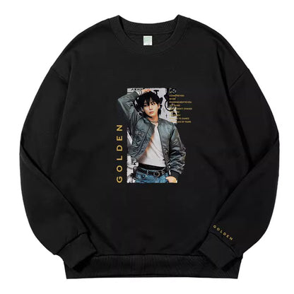 BTS Jungkook Golden Graphic Crewneck