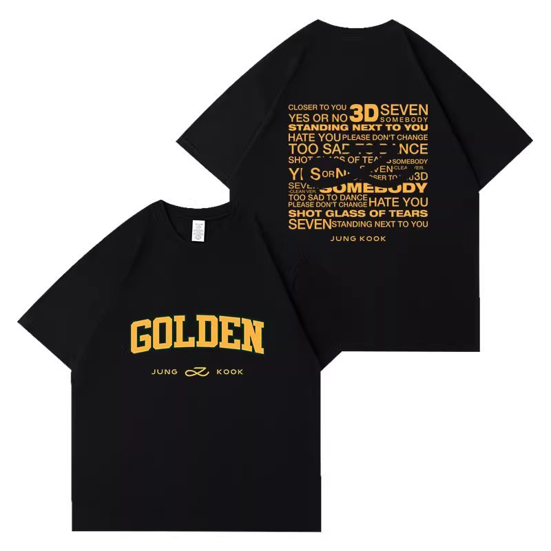 BTS Jungkook Golden T-Shirt