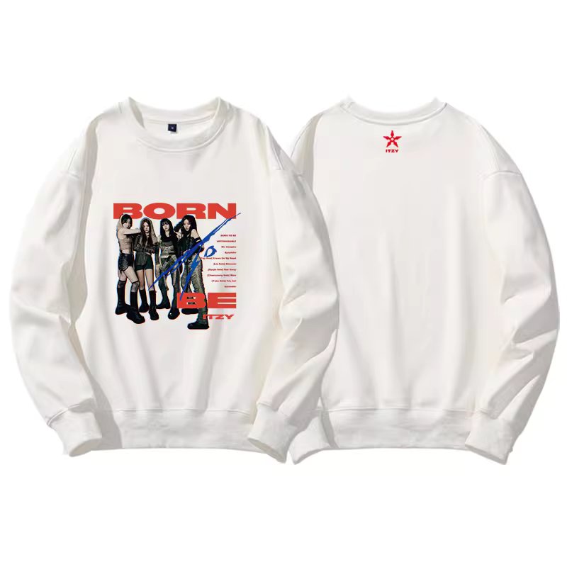 Itzy Born To Be Crewneck Hoodie