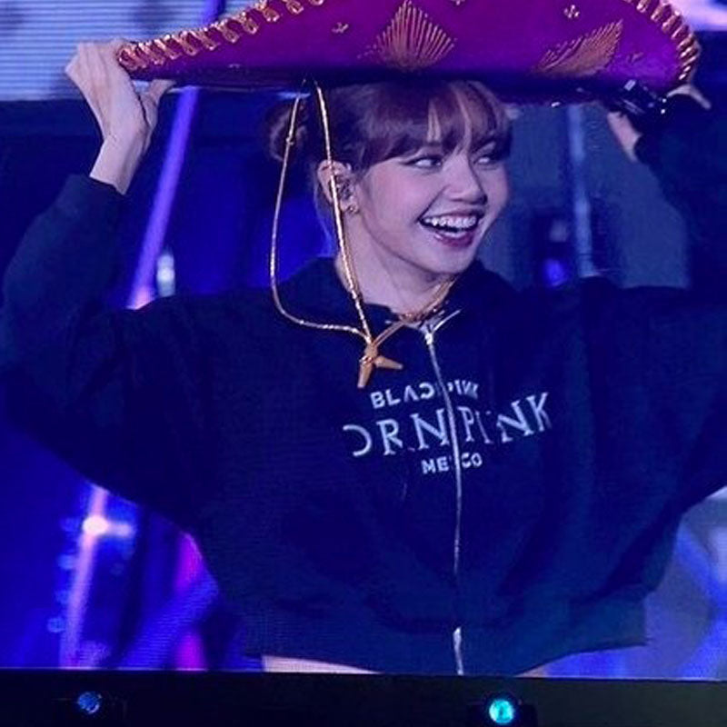 Blackpink Mexico Born Pink Concert Cropped Hoodie